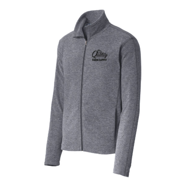 Quality Farm - Port Authority Heather Microfleece Full-Zip Jacket Thumbnail