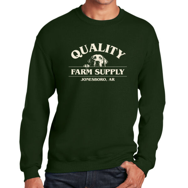 QFS Dog - Tan - Heavy Blend Crewneck Sweatshirt Thumbnail